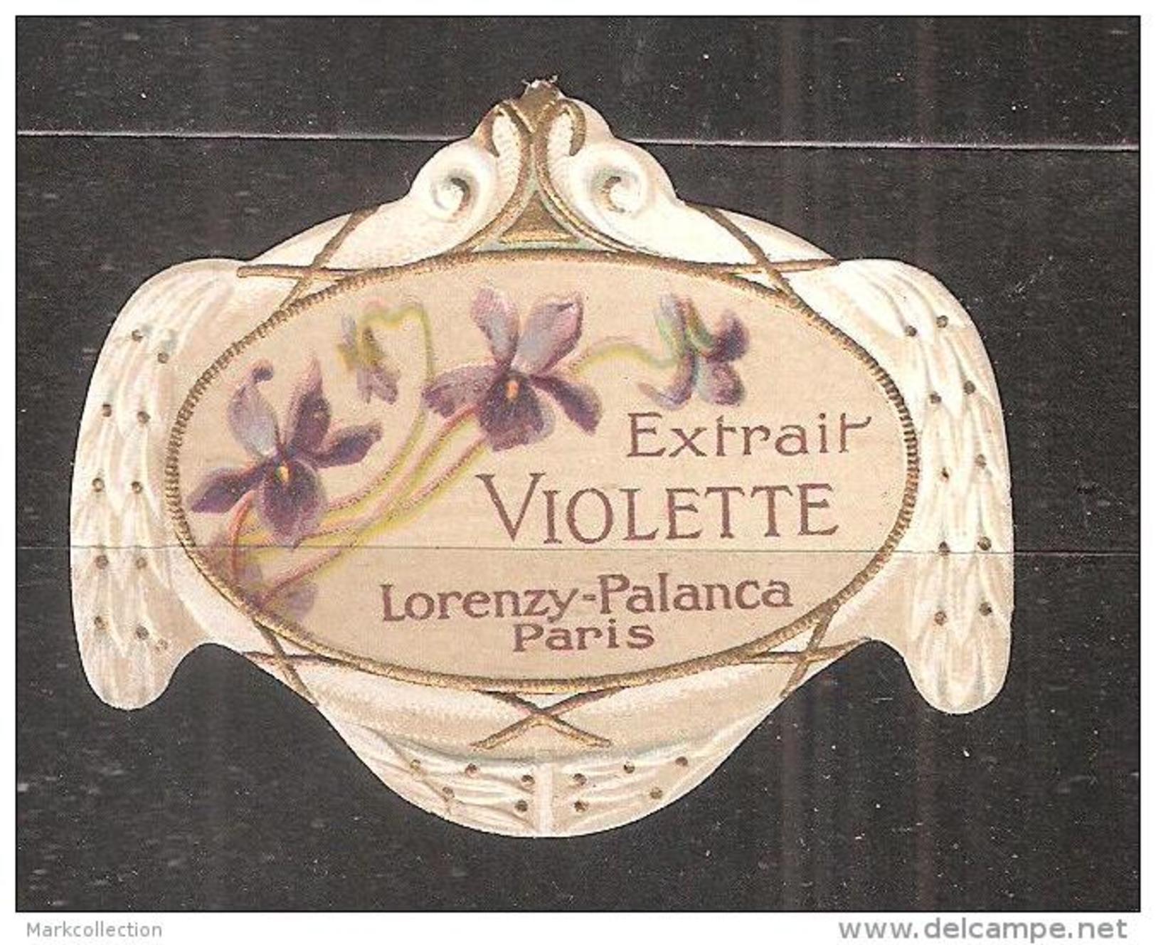 ETIQUETTES  DE  FLACON   DE  PARFUM    LORENZY & PALANCA - Labels