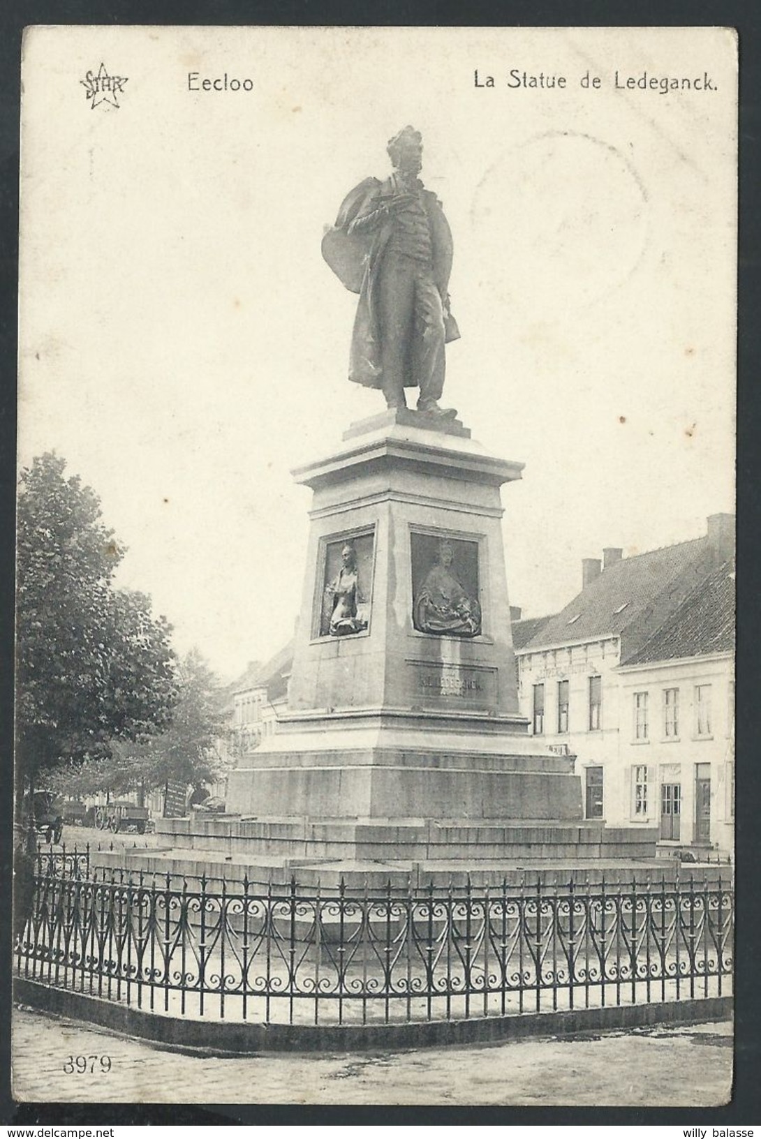 +++ CPA - EEKLO - EECLOO - Statue De Ledeganck  // - Eeklo