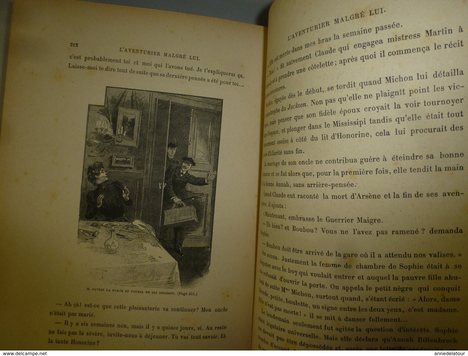 19??  L'AVENTURIER malgré lui, par Camille Debans---  illustré par Damblanc et Dunin.