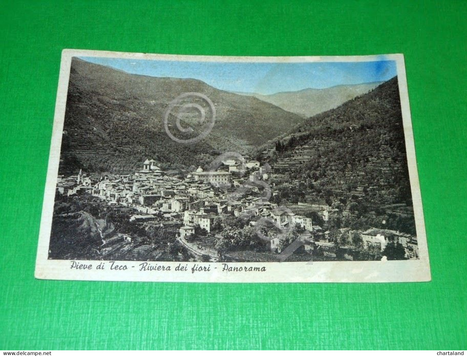 Cartolina Pieve Di Teco - Panorama 1955 - Imperia