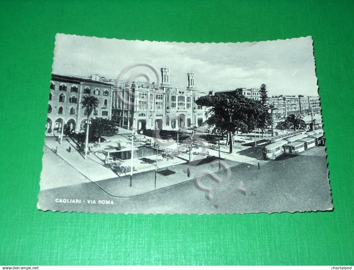 Cartolina Cagliari - Via Roma 1953 - Cagliari