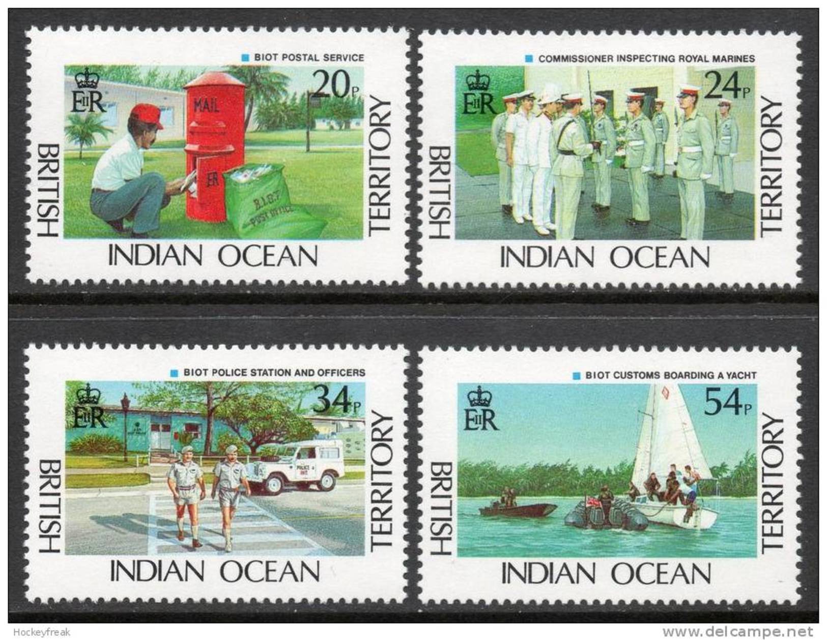 British Indian Ocean Territory 1991 - BIOT Administration SG111-114 MNH Cat £11 SG2015 - Territorio Británico Del Océano Índico