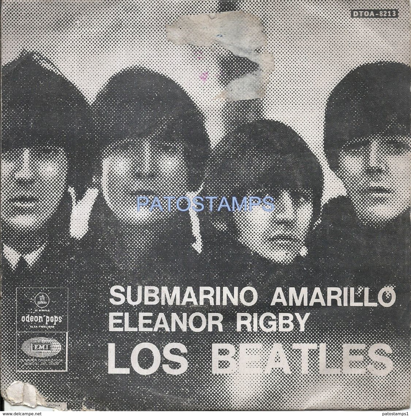 74782 ARGENTINA DISCO VINILLE CHICO MUSIC LOS BEATLES SUBMARINO AMARILLO ELEANOR RIGBY NO POSTAL POSTCARD - Rock