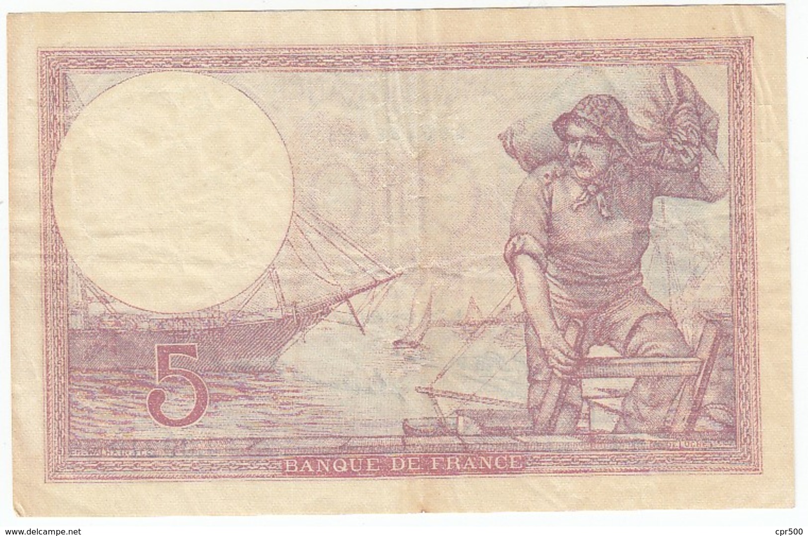 5 Francs, Violet Type 1917, P.72, F3/13, J.39219, 31/01/1929, TTB - 5 F 1917-1940 ''Violet''