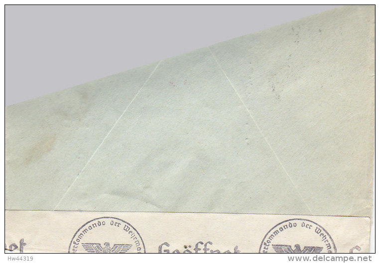 Zensurluftpostbrief Mit Freistempel Der Fa. Hälssen&amp;Lyon Aus Hamburg-Freihafen 29.8.42 Nach STockholm / Schweden - Briefe U. Dokumente