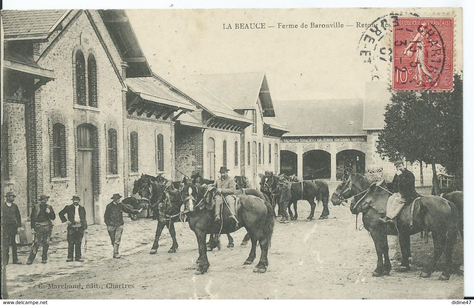 LA BEAUCE - Ferme De BARONVILLE - Retour Des Champs - Autres & Non Classés