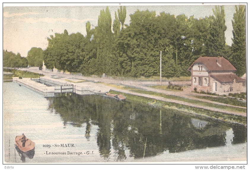 ----St MAUR Les FOSSES   Le Nouveau Barrage ---  Voyagé TTB - Saint Maur Des Fosses