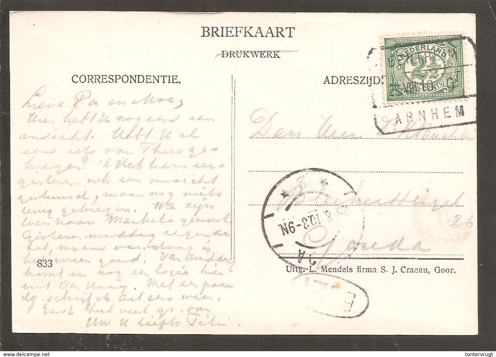 Blokstempel. Bentheim-Arnhem. SP 10. Anzicht Diepenheim - Poststempels/ Marcofilie