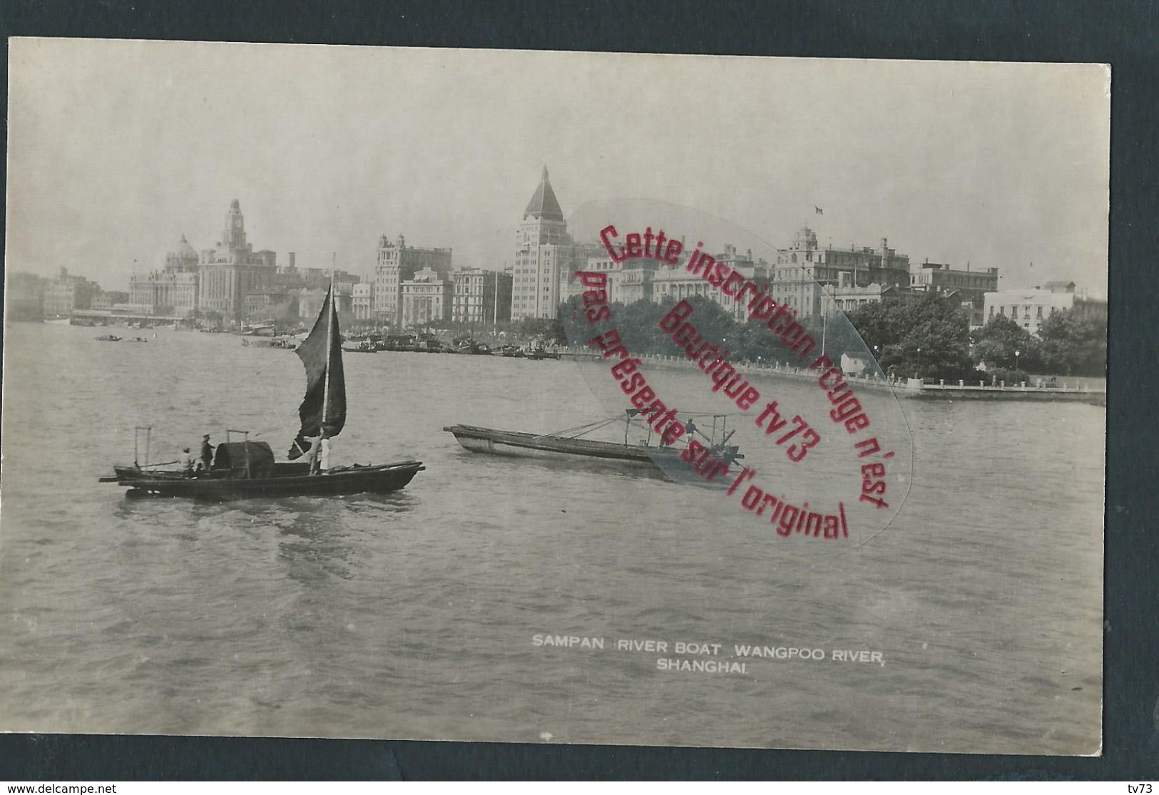 NN524 - SHANGHAI Sampan River Boat Wangpoo River - RPPC - Chine - China