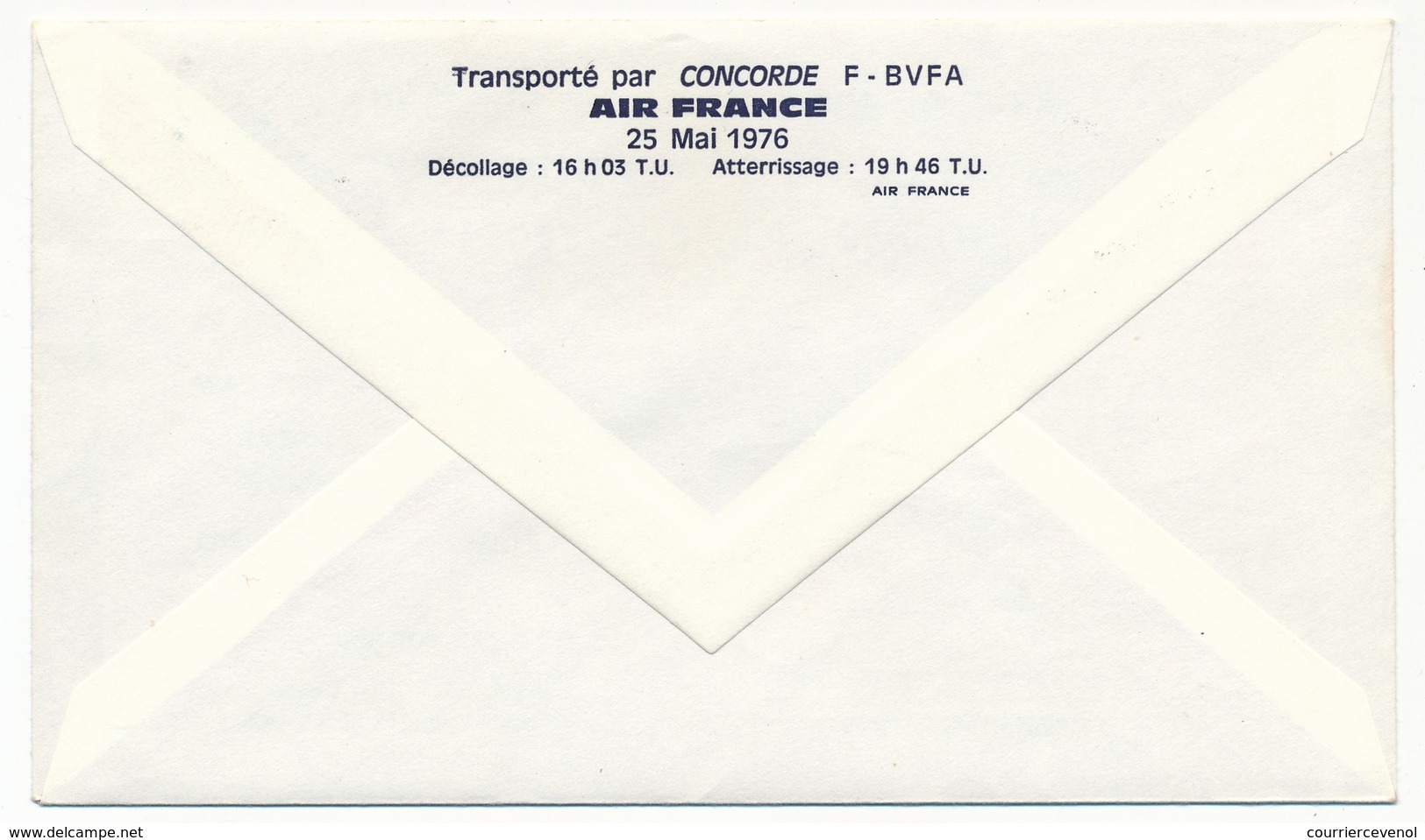 ETATS UNIS - CONCORDE - Premier Vol Washington Paris - 25 Mai 1976 - Concorde