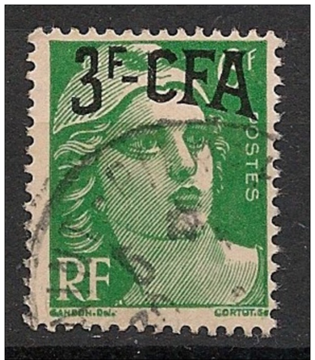 Réunion - 1949-52 - N°Yv. 295 - Marianne De Gandon 3f Sur 6f - Oblitéré / Used - Oblitérés