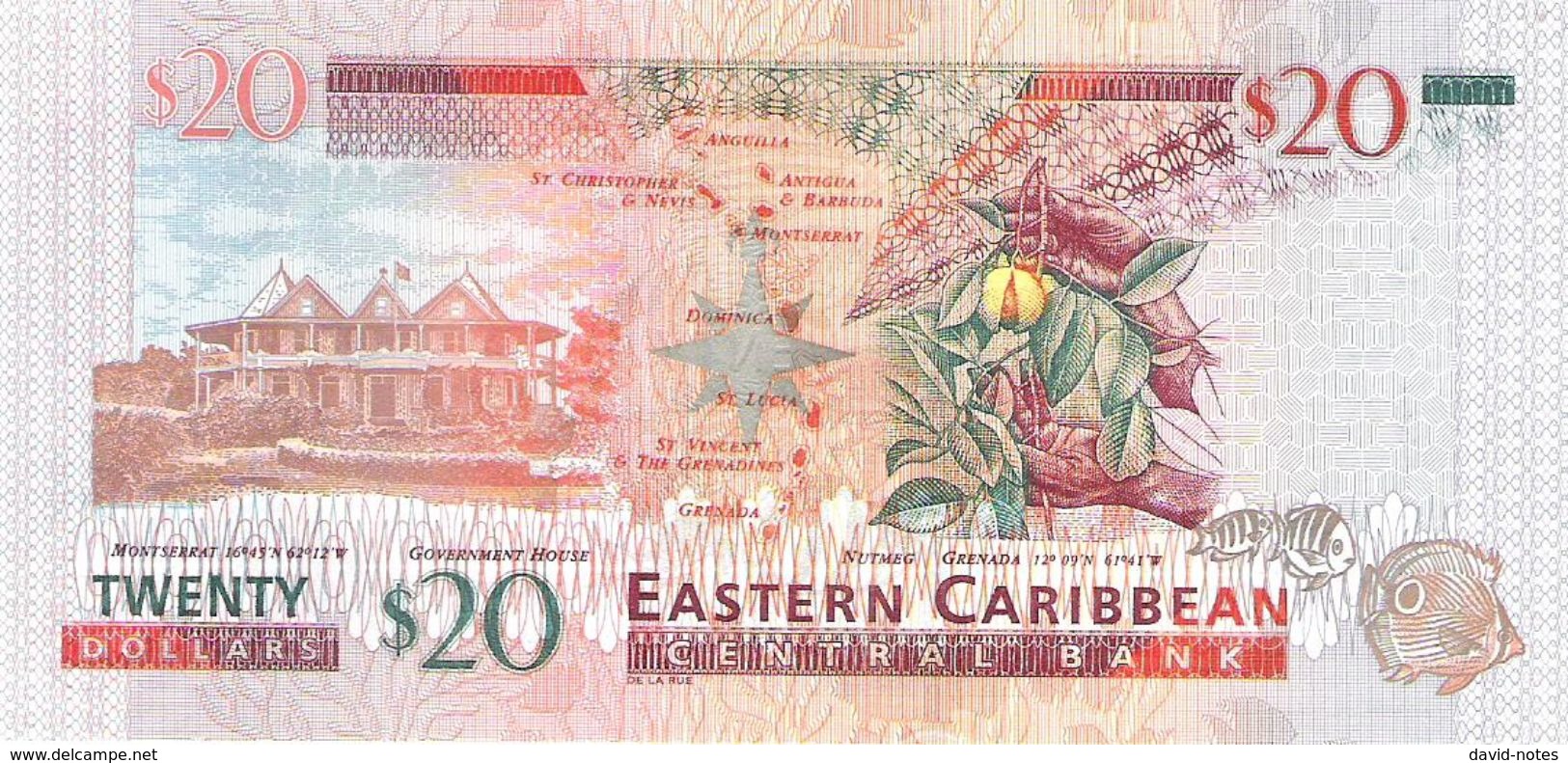 East Caribbean States - Pick 49 - 20 Dollars 2008 - Unc - East Carribeans