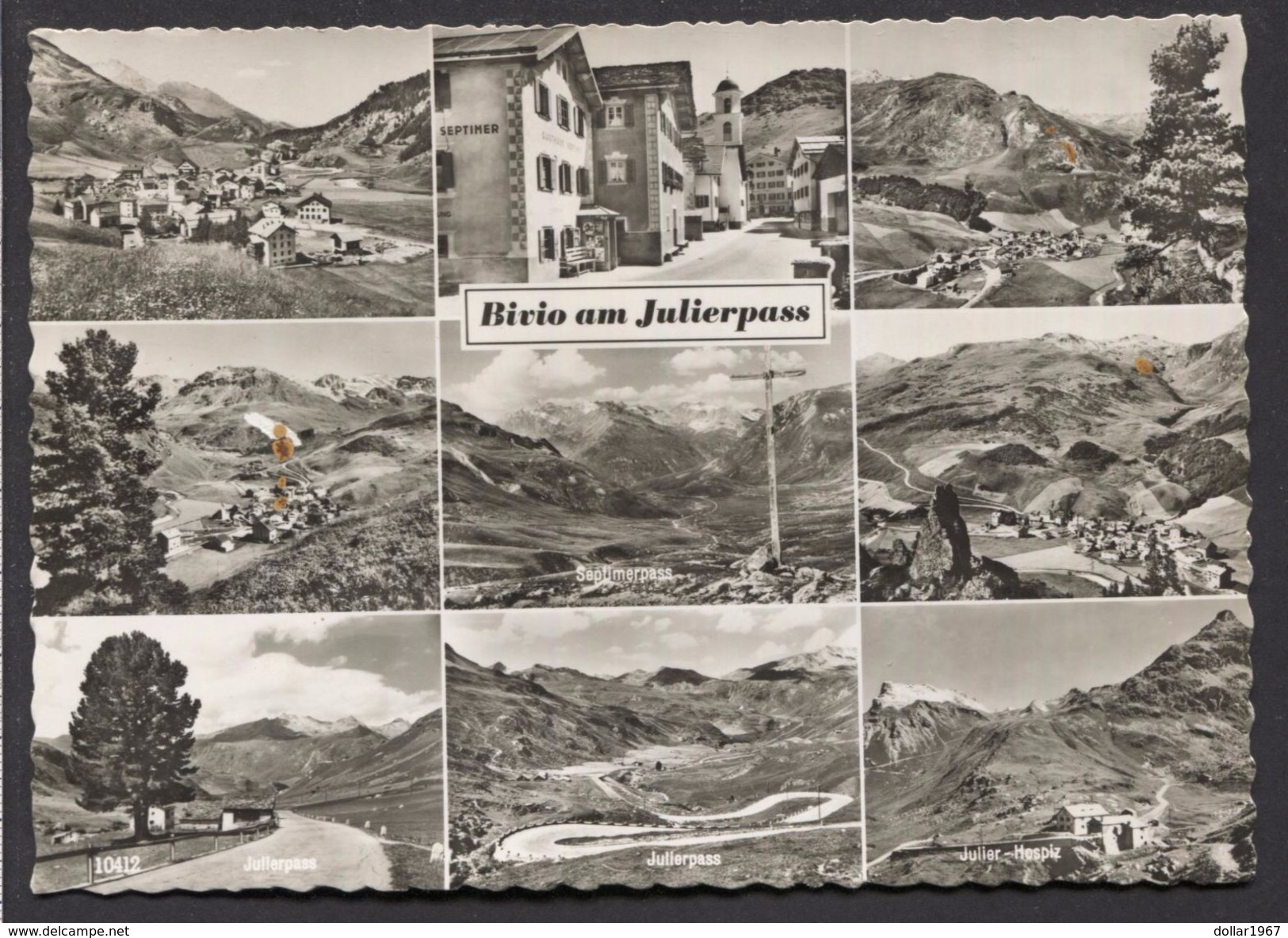 Bivio Am Julierpass , Stamp 1957 - Used  - See The 2 Scans For Condition.( Originalscan !!! ) - Bivio