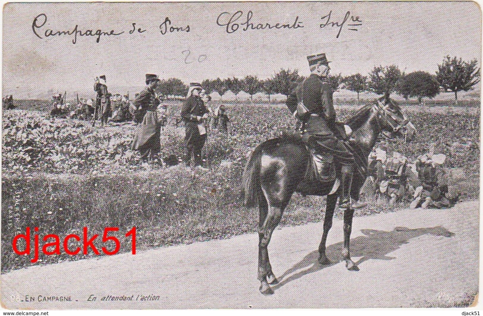 Campagne De Pons (Charente) Infanterie - En Attendant L'action - Manoeuvres