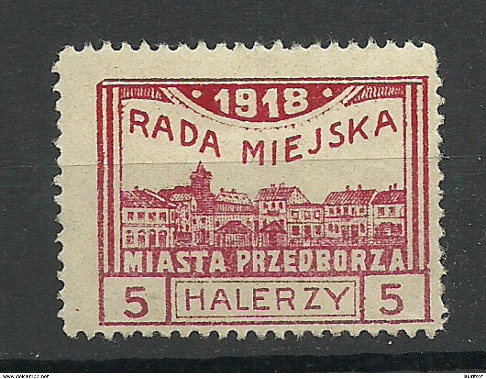 Poland Polska 1918 Local Post Przedborz Michel 15 B (Perf 11 1/2) MNH - Ongebruikt