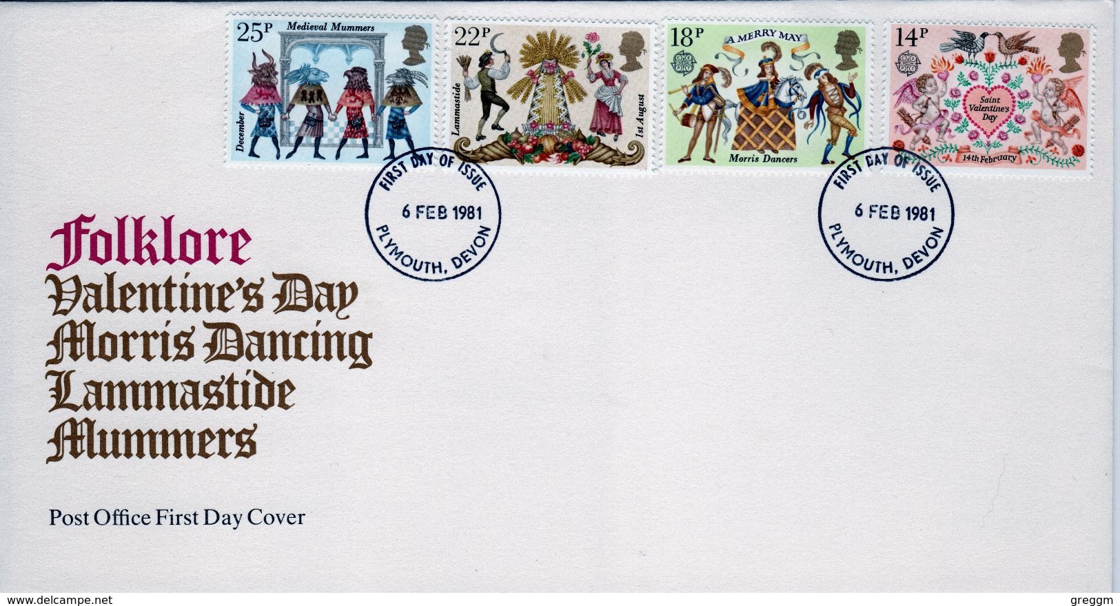 GB First Day Cover To Celebrate British Folk Festival 1981. - 1981-1990 Decimale Uitgaven