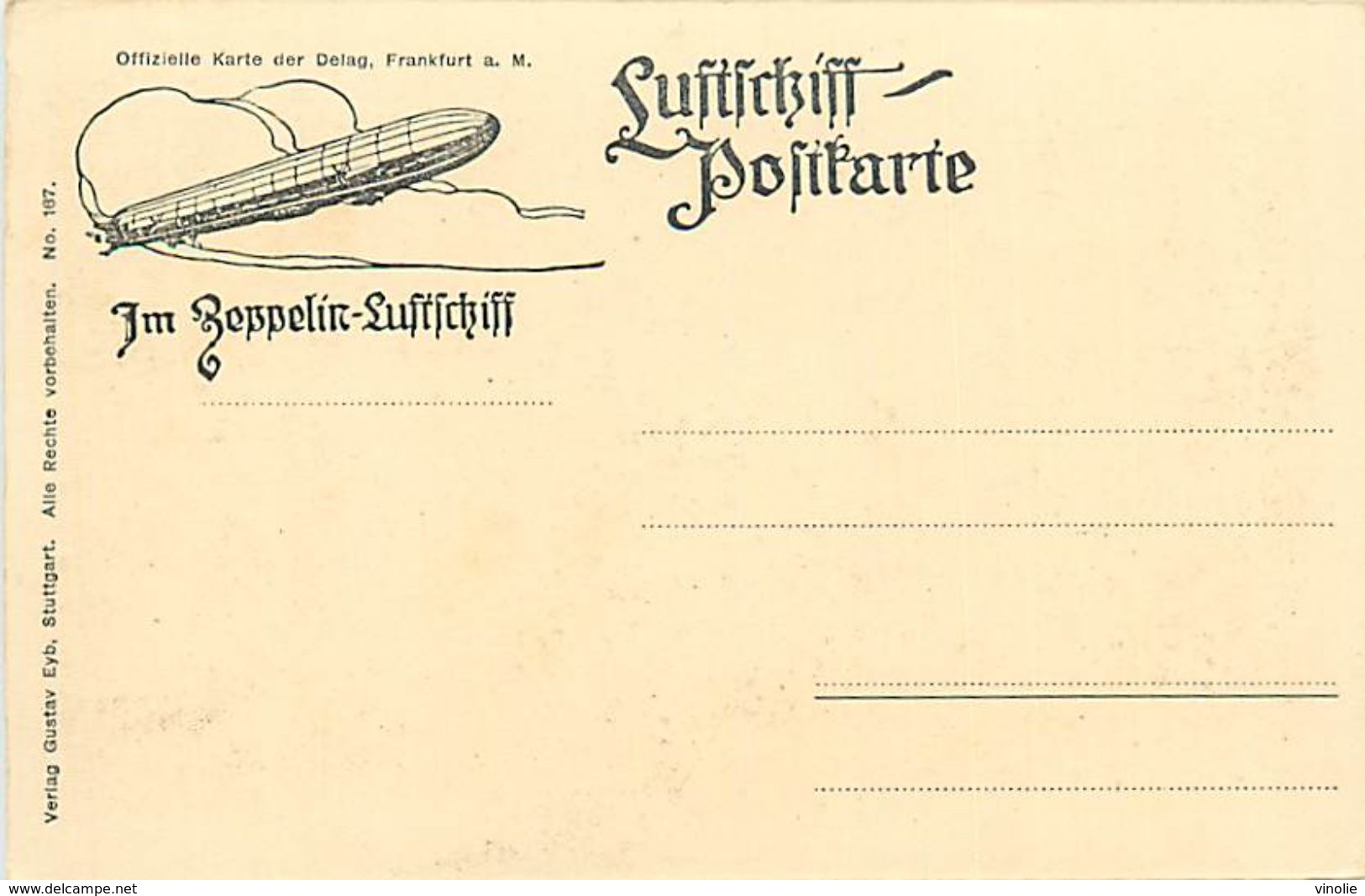 A-17.7272 :  IM ZEPPELIN-LUFTCHIFF.  BLICK AUF DELITZSCH - Dirigeables