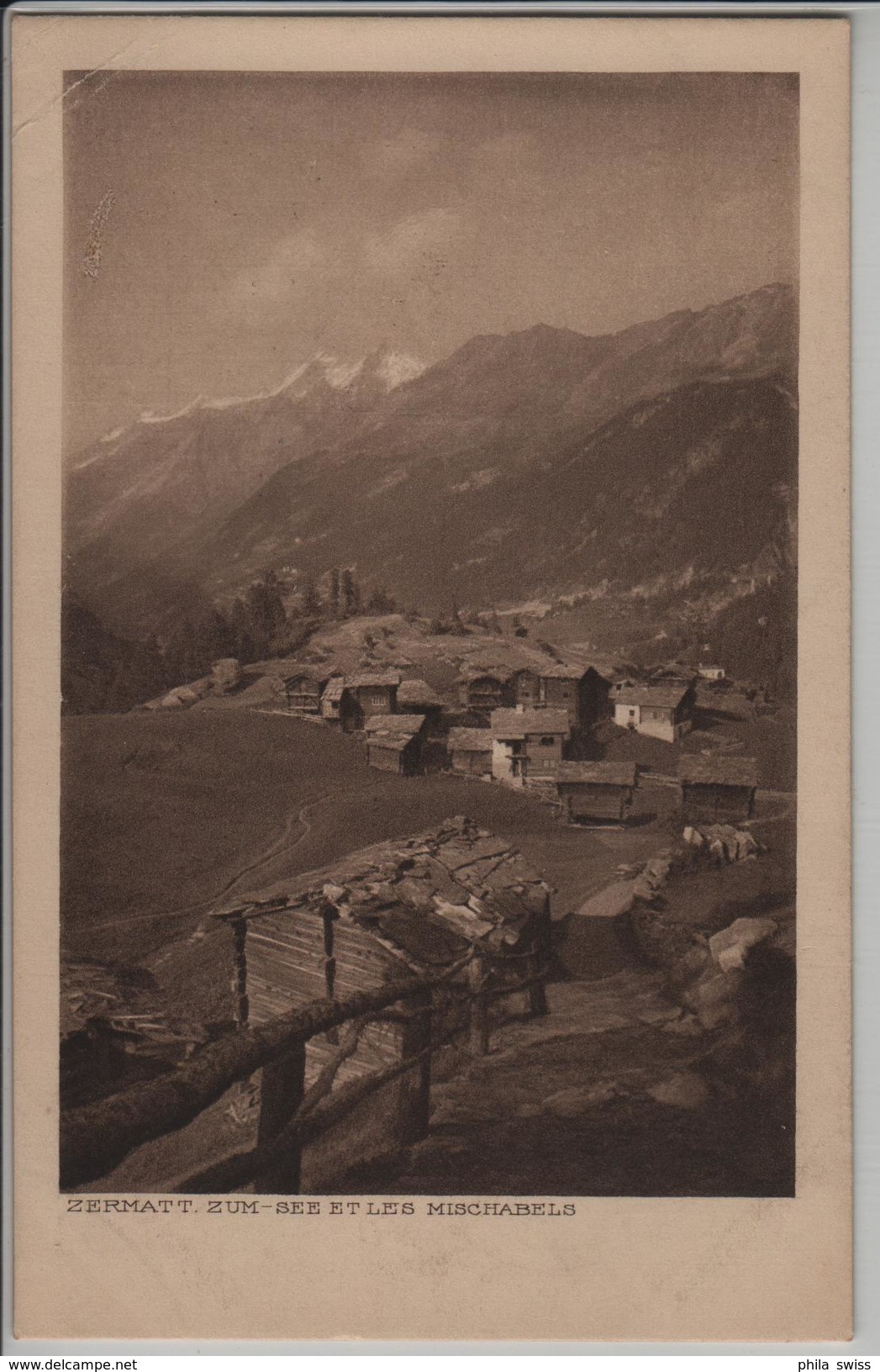 Zermatt - Zum-See Et Les Michabels - Photo: Chr. Meisser - Zermatt