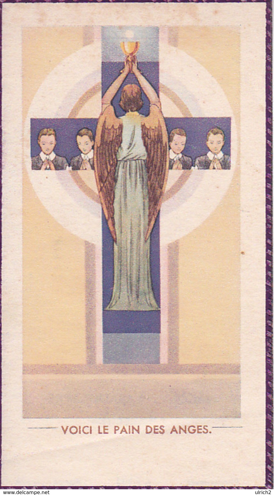 Andachtsbild - Image Pieuse - Voici Le Pain Des Anges - 1954 - 11*6cm (29474) - Nascita & Battesimo