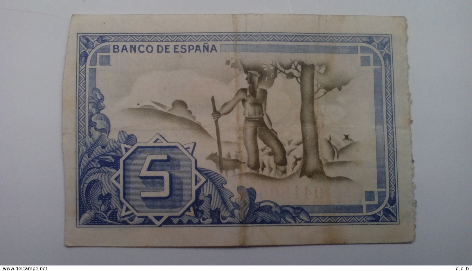 Billete 5 Pesetas. 1937. Bilbao. República Española. Guerra Civil. Sin Serie Caja De Ahorros Y Monte De Piedad Municipal - 5 Pesetas