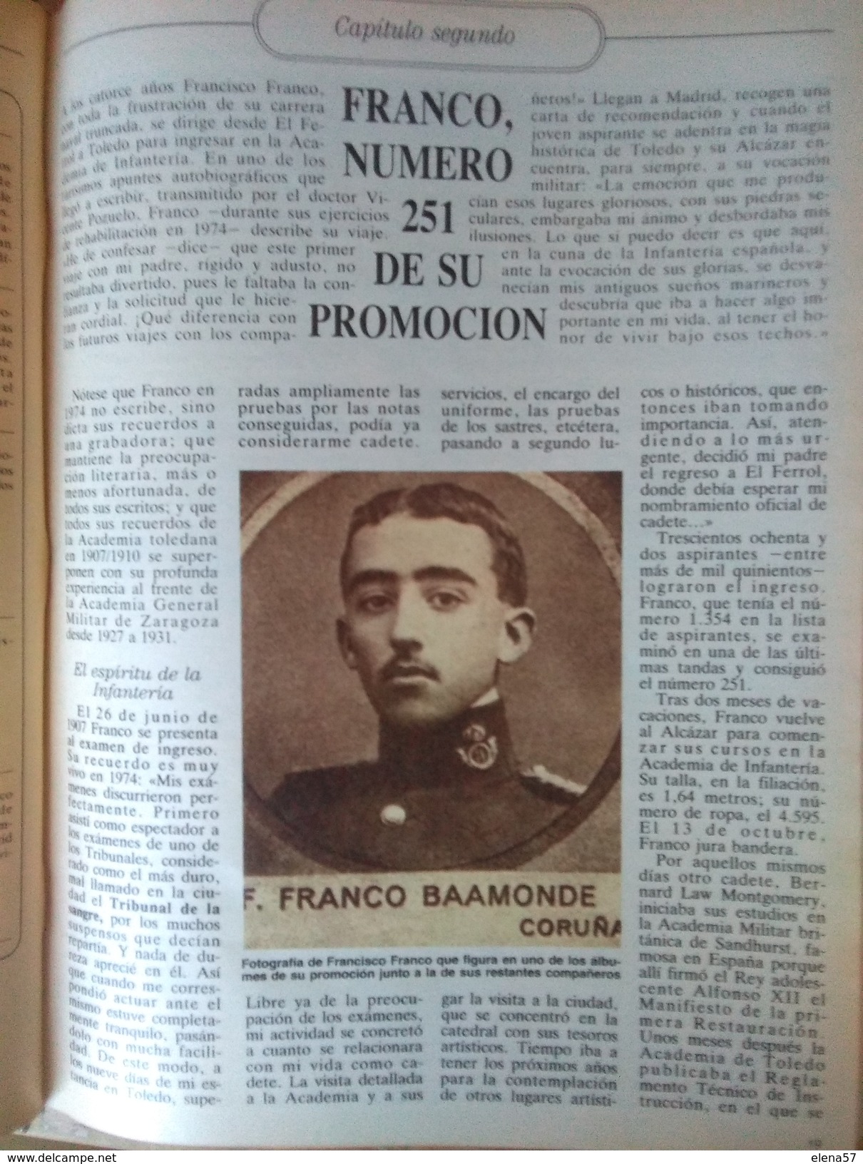 LIBRO LA VIDA DE FRANCO COMPLETO.ABC COLECCION COMPLETA ENCUADERNADA CON UN TOTAL DE 827 PAGINAS PROFUSAMENTE ILUSTRADAS