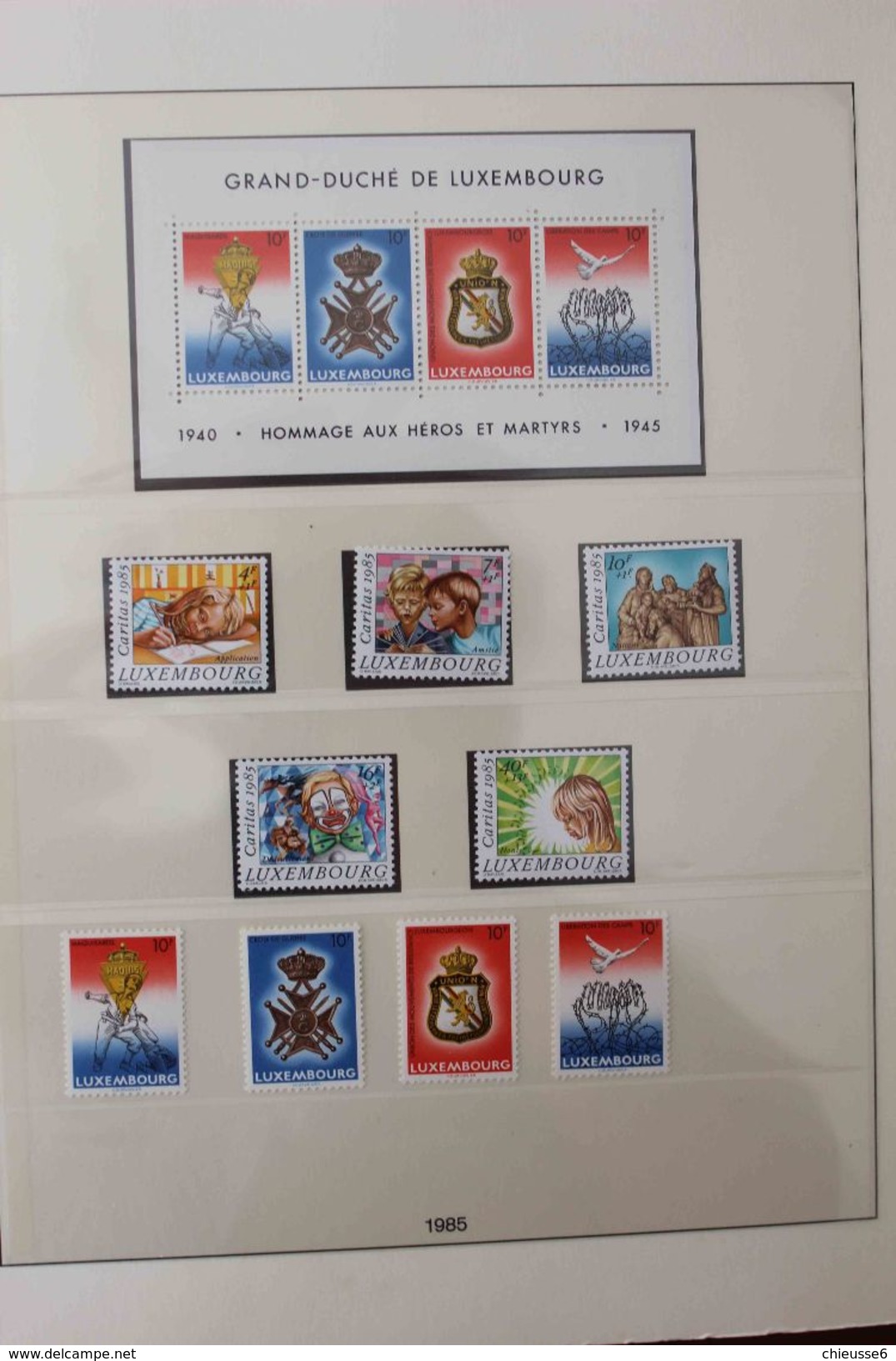 Luxembourg - Reliure Lindner - 1985 à 2004 Avec Timbres Patiquement Complète - Sammlungen