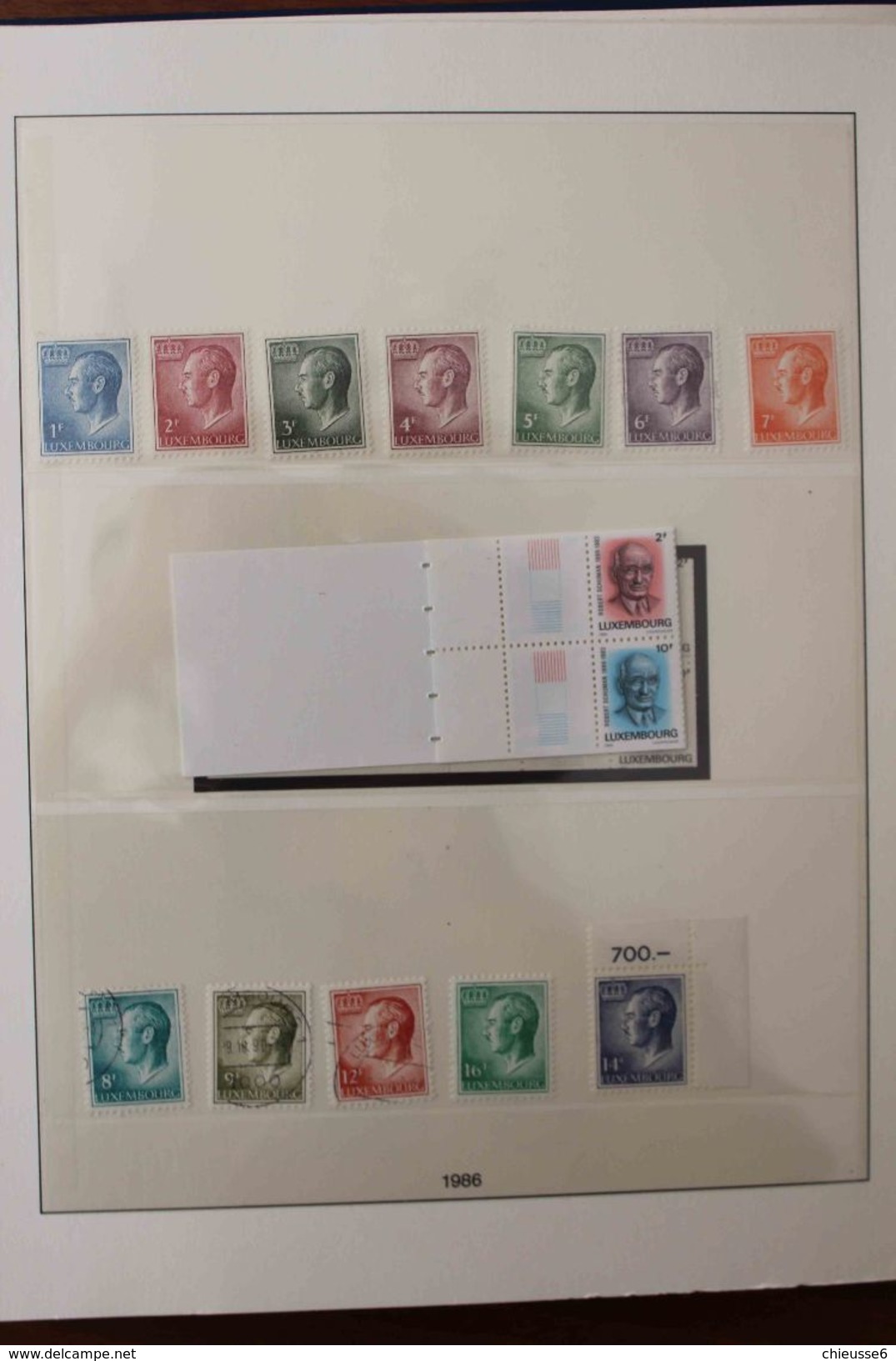 Luxembourg - Reliure Lindner - 1985 à 2004 Avec Timbres Patiquement Complète - Sammlungen