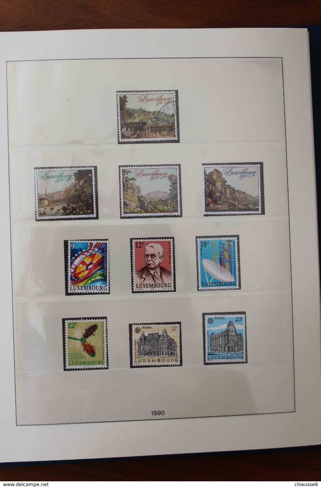 Luxembourg - Reliure Lindner - 1985 à 2004 avec timbres patiquement complète