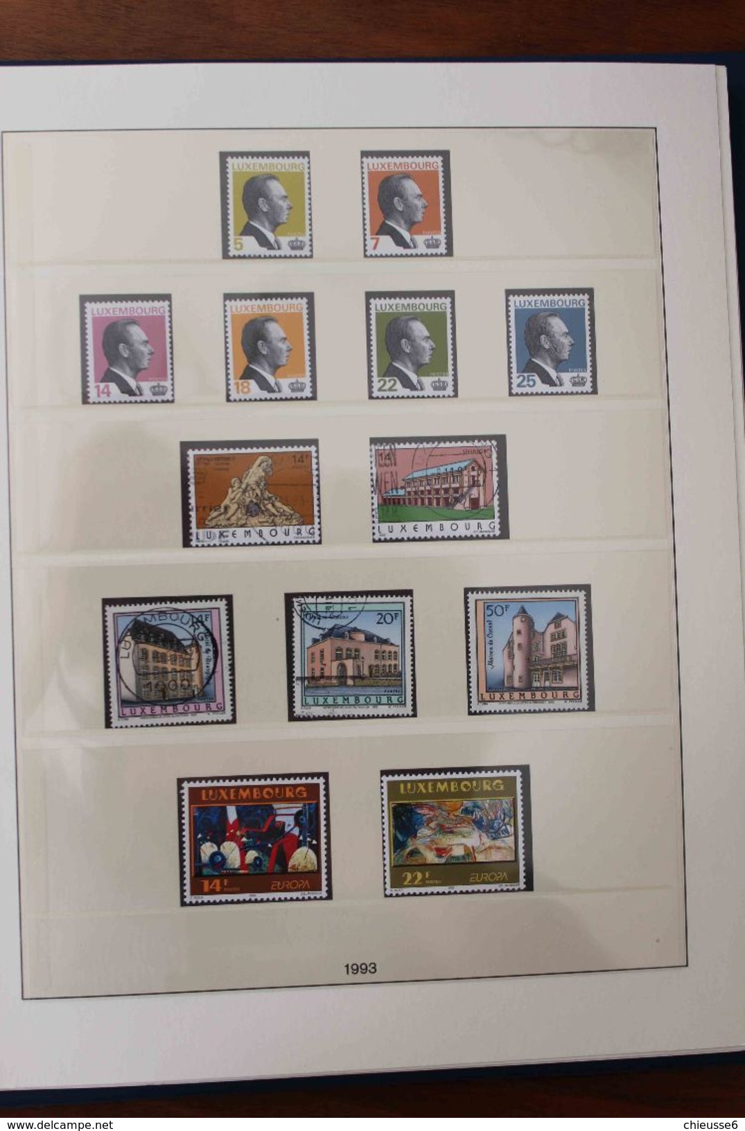 Luxembourg - Reliure Lindner - 1985 à 2004 avec timbres patiquement complète