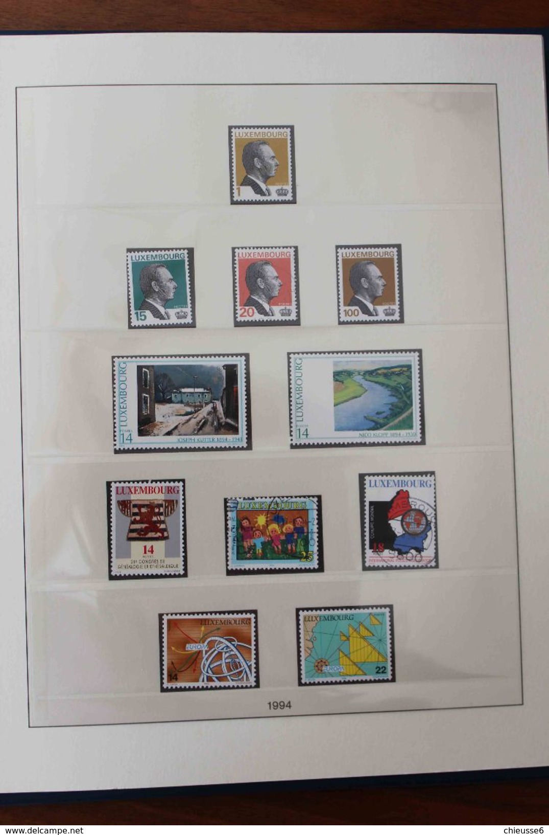 Luxembourg - Reliure Lindner - 1985 à 2004 avec timbres patiquement complète