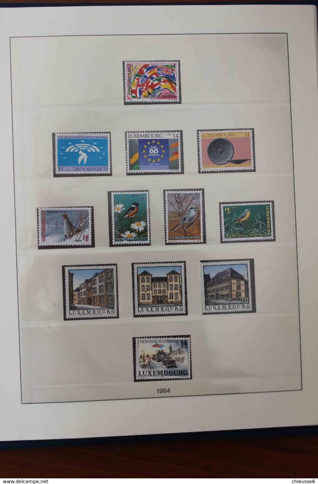 Luxembourg - Reliure Lindner - 1985 à 2004 avec timbres patiquement complète