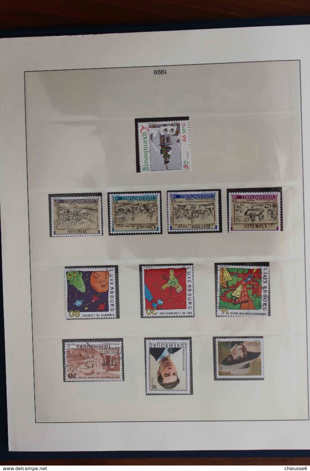 Luxembourg - Reliure Lindner - 1985 à 2004 avec timbres patiquement complète