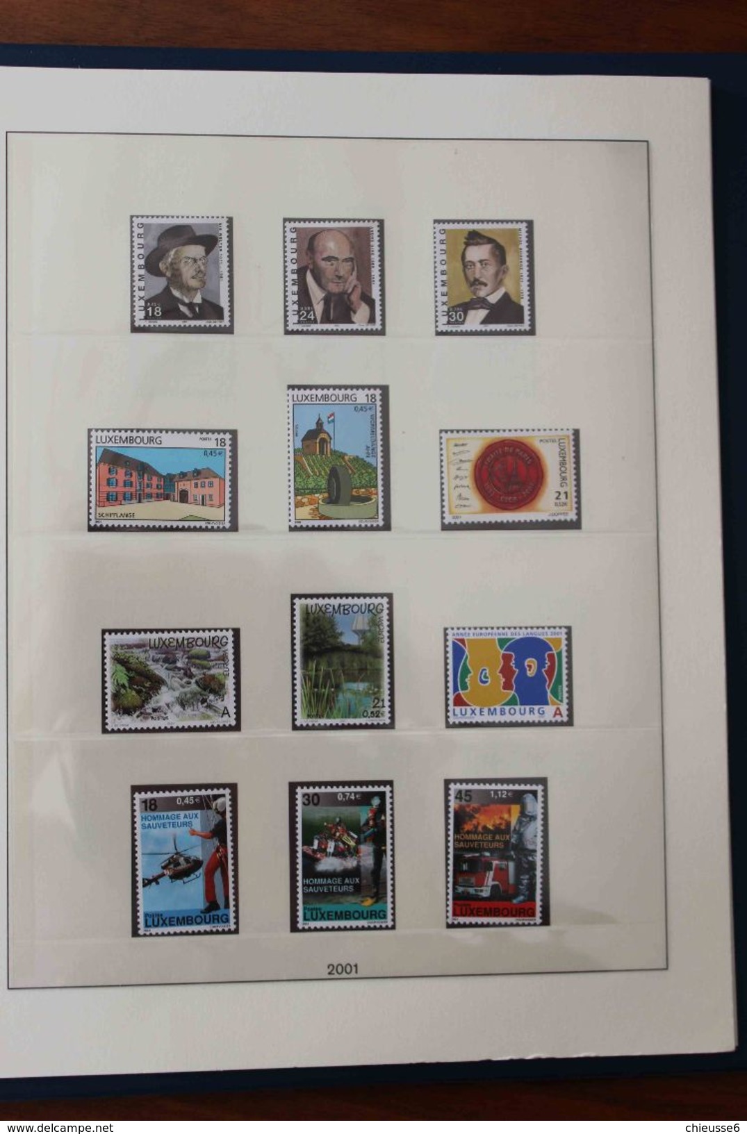 Luxembourg - Reliure Lindner - 1985 à 2004 avec timbres patiquement complète