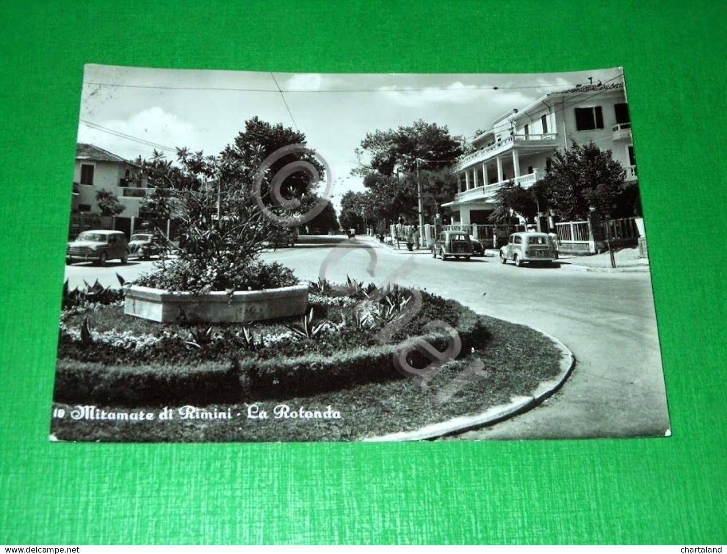 Cartolina Miramare Di Rimini - La Rotonda 1956 - Rimini