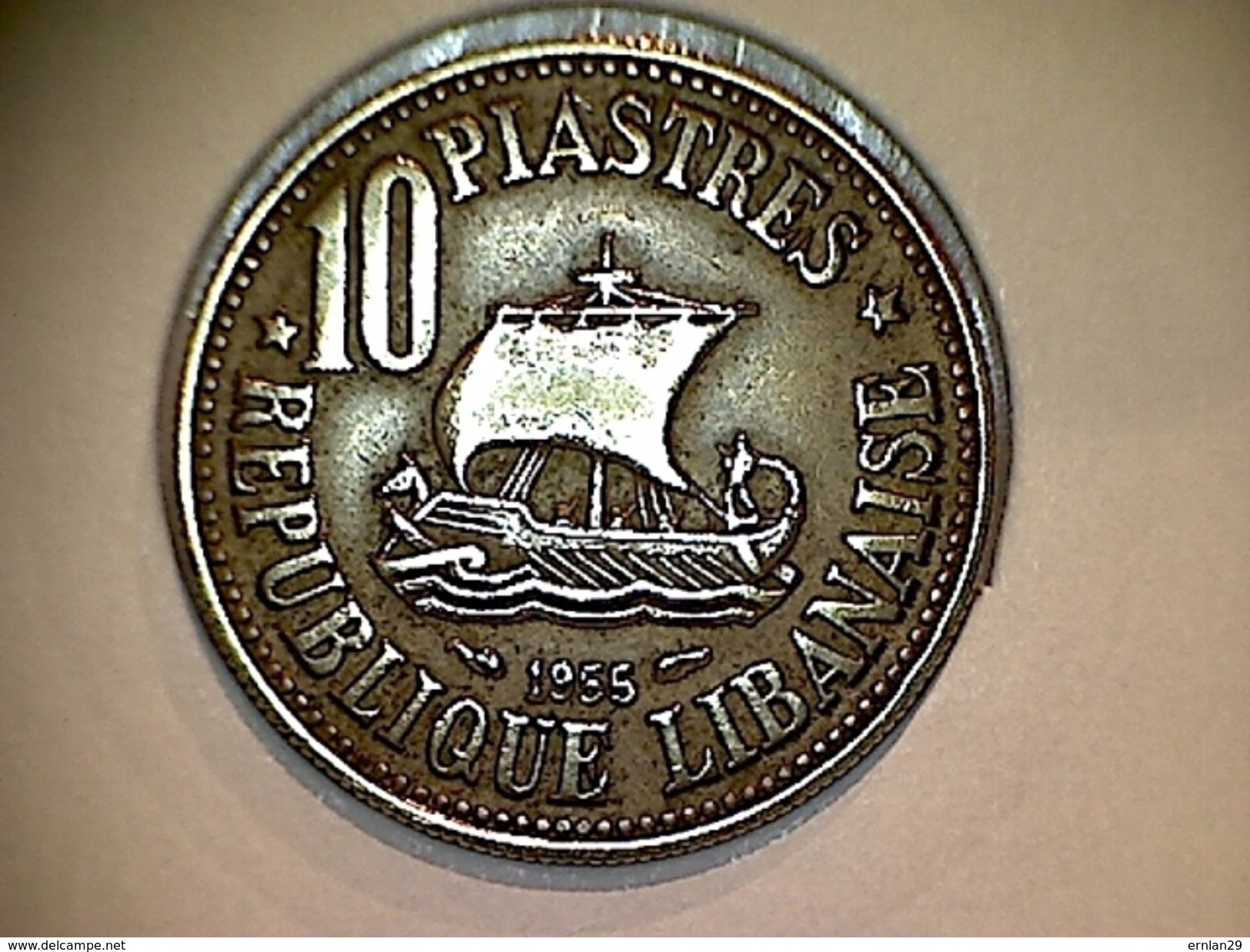 Liban 10  Piastres 1955 - Liban