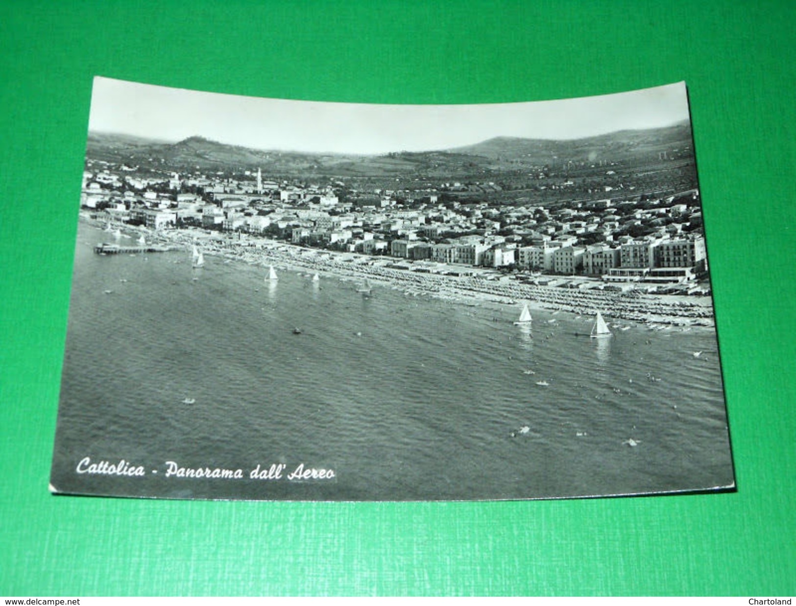 Cartolina Cattolica - Panorama Dall'aereo 1959 - Rimini