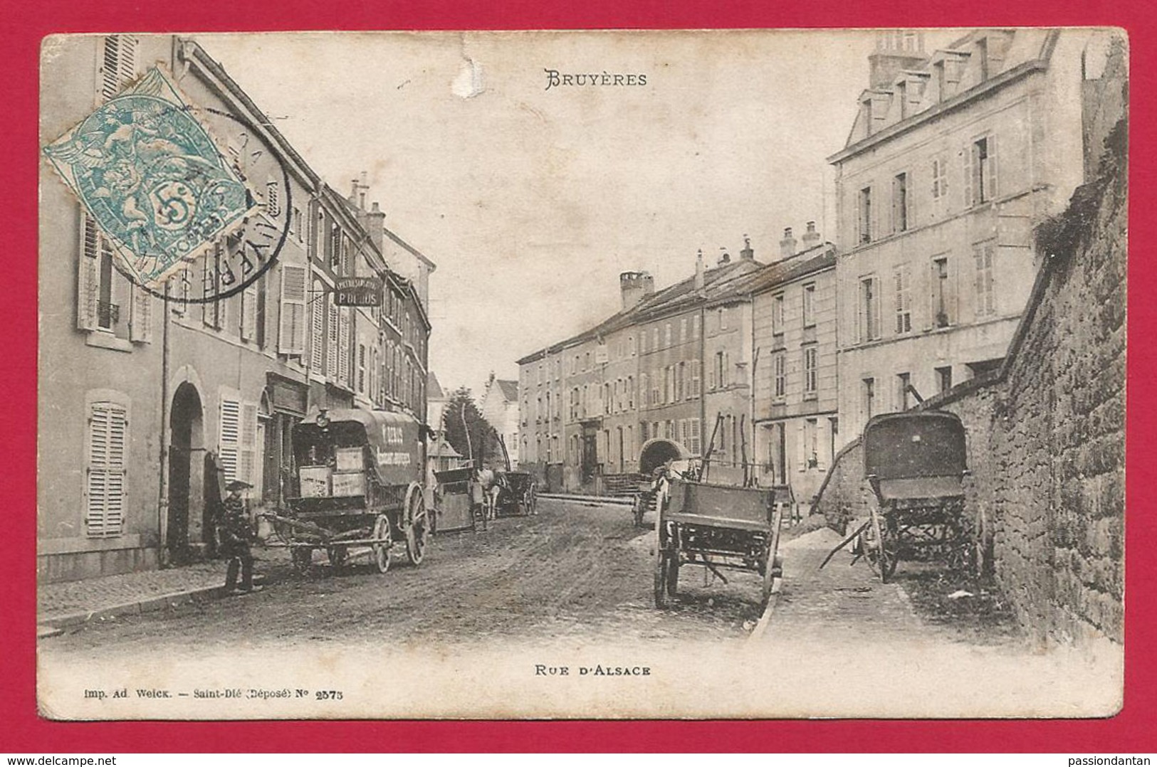 CPA Bruyères En Vosges - Rue D'Alsace - Bruyeres