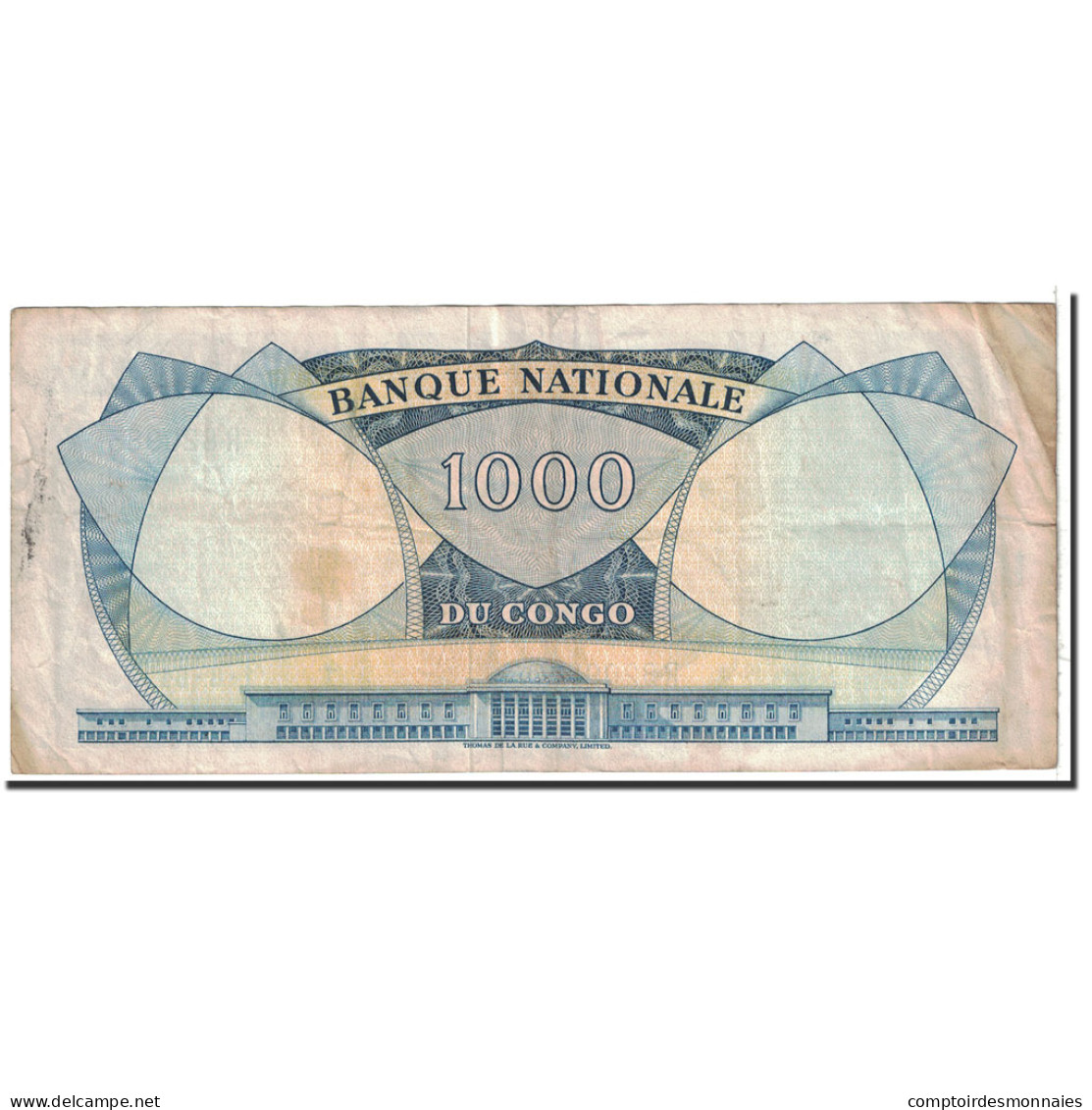 Billet, Congo Democratic Republic, 1000 Francs, 1964, 1964-08-01, KM:8a, TTB - République Démocratique Du Congo & Zaïre