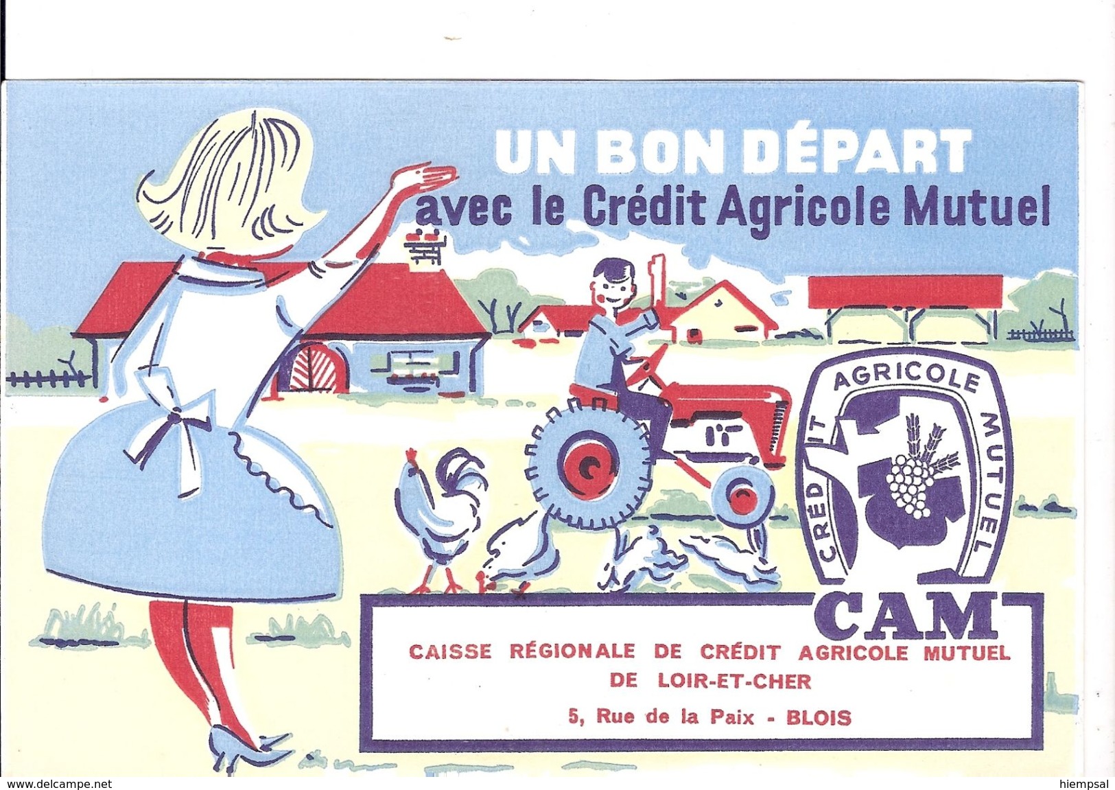 UN BON DEPART AVEC LE CREDIT AGRICOLE MUTUELE  LOIR& CHER - Landbouw