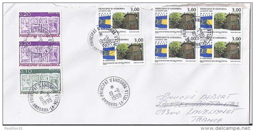 TP N° 510x6 + 318x2/317 SUR LETTRE REC. DU 19.11.98 POUR LA FRANCE - Lettres & Documents