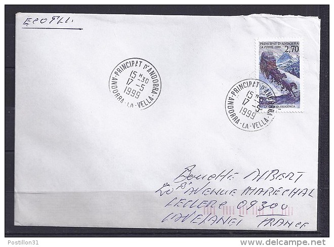 TP N° 516 SUR LETTRE 1° JOUR PUBLIC /17.5.99 POUR LA FRANCE - Lettres & Documents