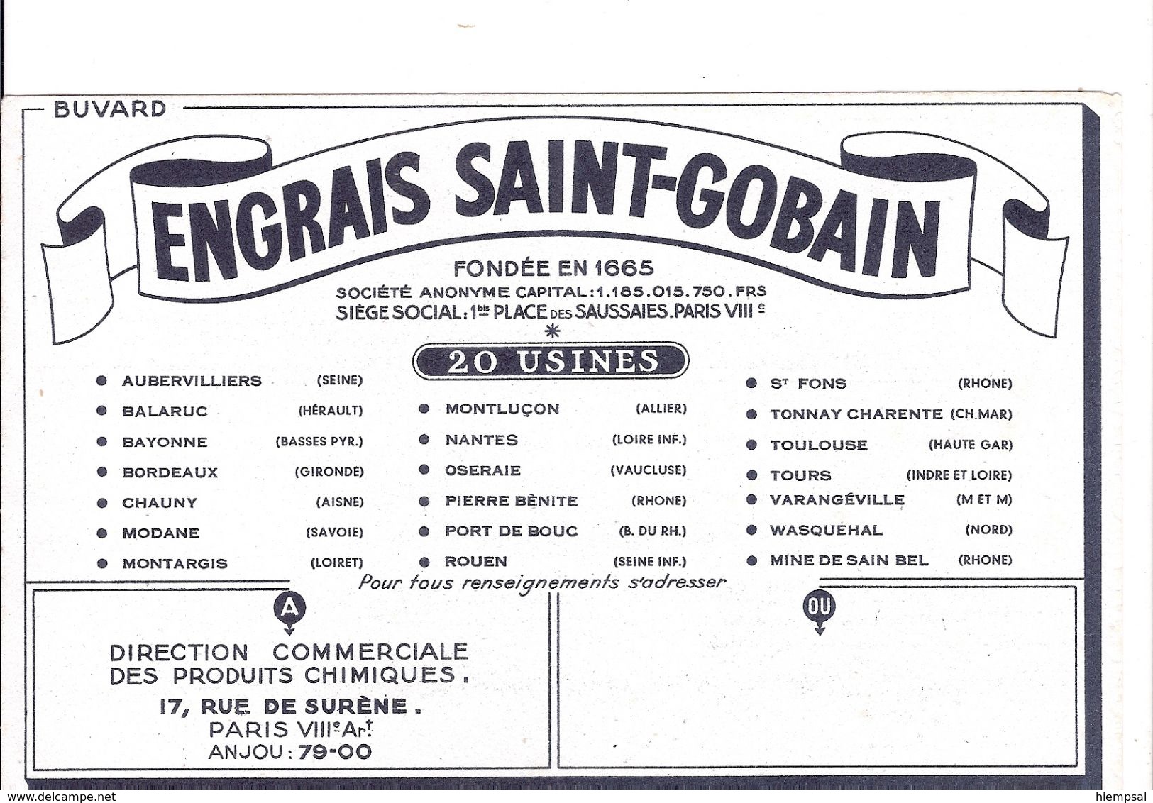 ENGRAIS SAINT - GOBAIN - Agricultura