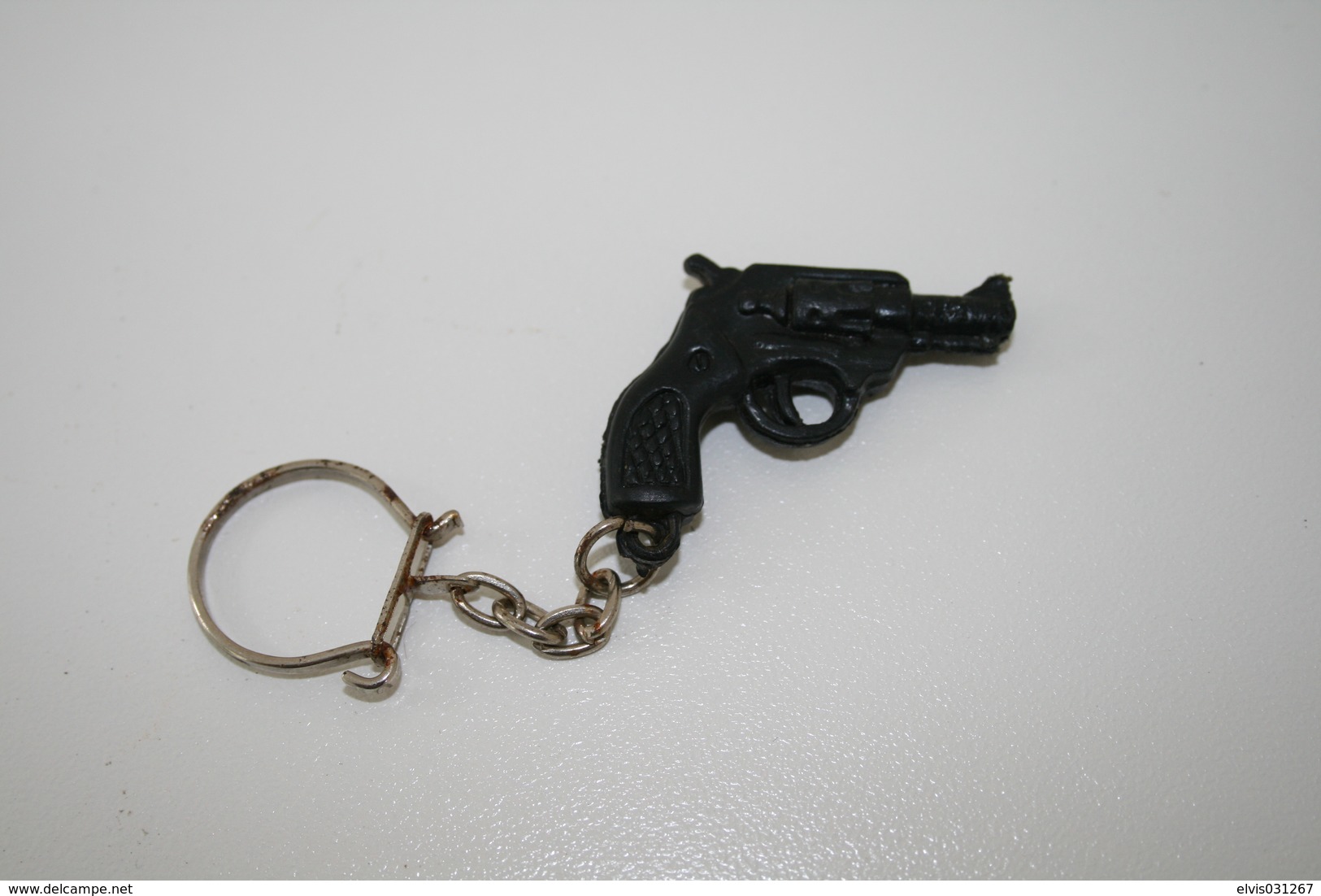 Vintage TOY GUN :  SPL 44 - L=4,5cm - Keychain 1960s-70s - Keywords : Cap - Cork Gun - Rifle - Revolver - Pistol - Tin - Armes Neutralisées