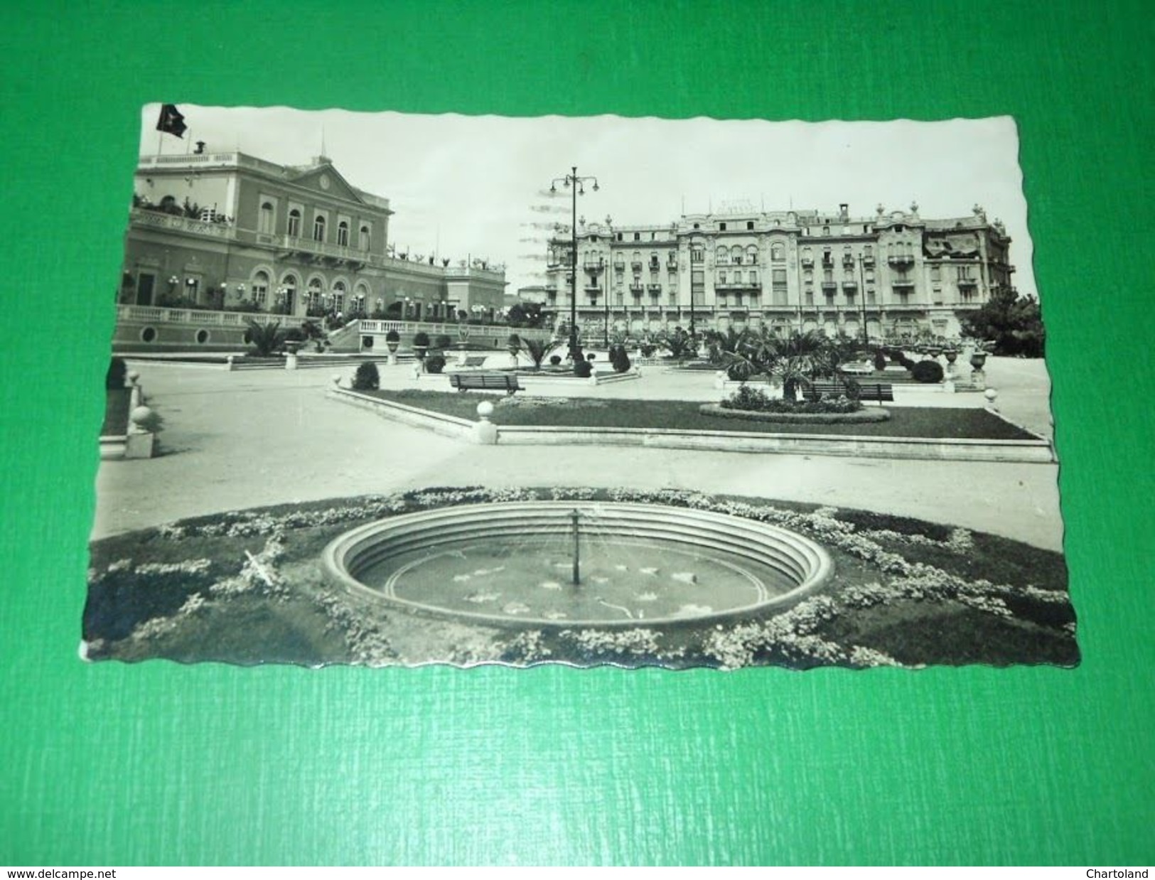 Cartolina Rimini - Casino Municipale E Grande Albergo 1943 - Rimini