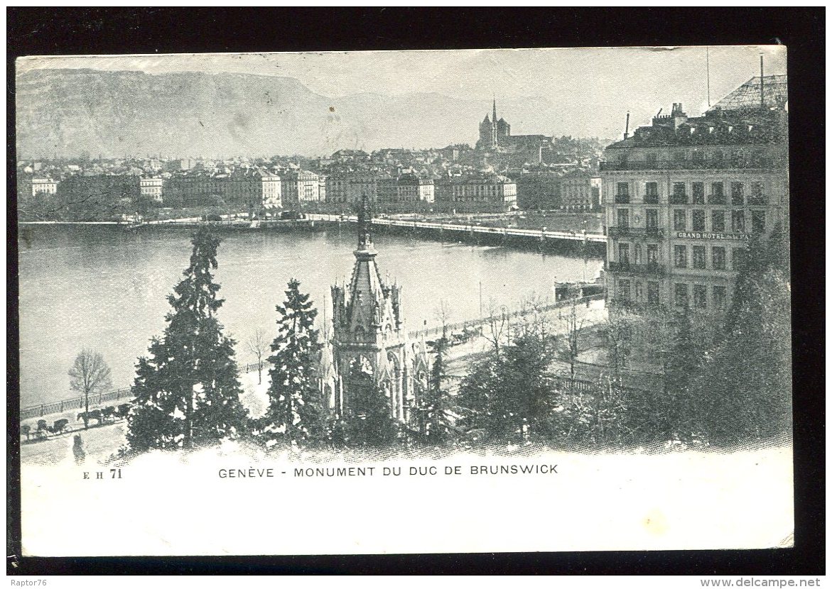 CPA Suisse GENEVE Monument Du Duc De Brunswick - Genève