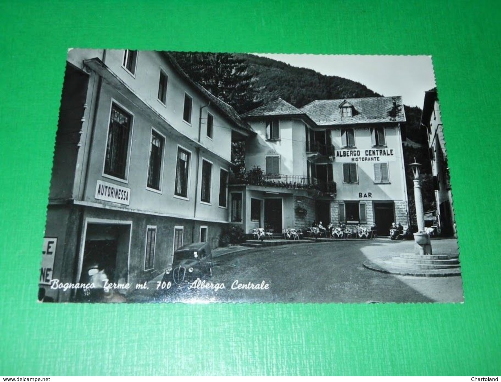 Cartolina Bognanco Terme - Albergo Centrale 1950 Ca - Verbania