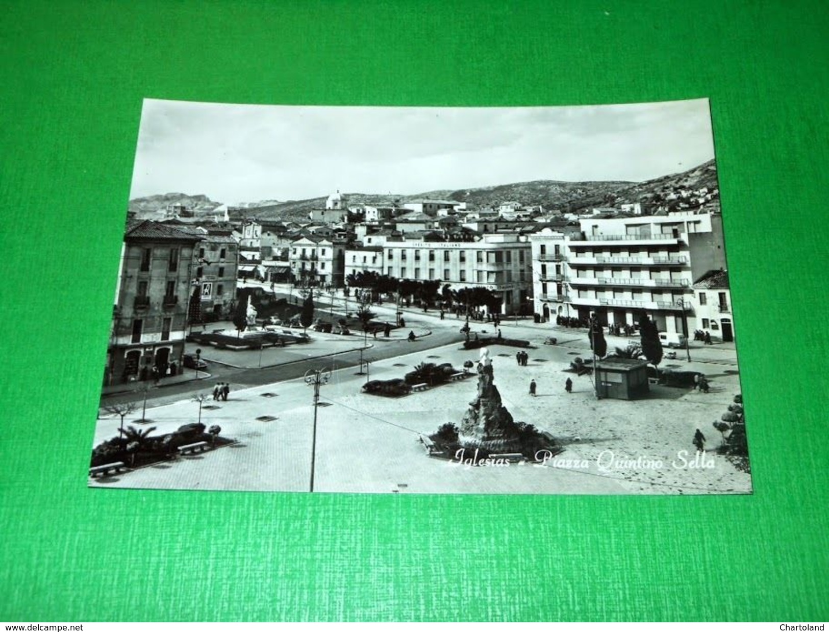 Cartolina Iglesias - Piazza Quintino Sella -- 1955 Ca - Cagliari