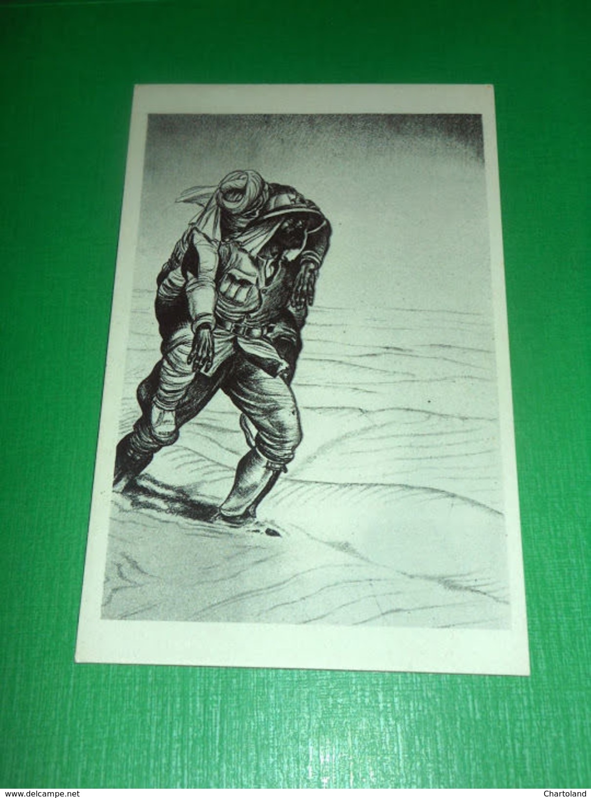 Cartolina Militaria WWI CRI - Medico Italiano In Guerra Disegno L. Apolloni #16 - Altri & Non Classificati
