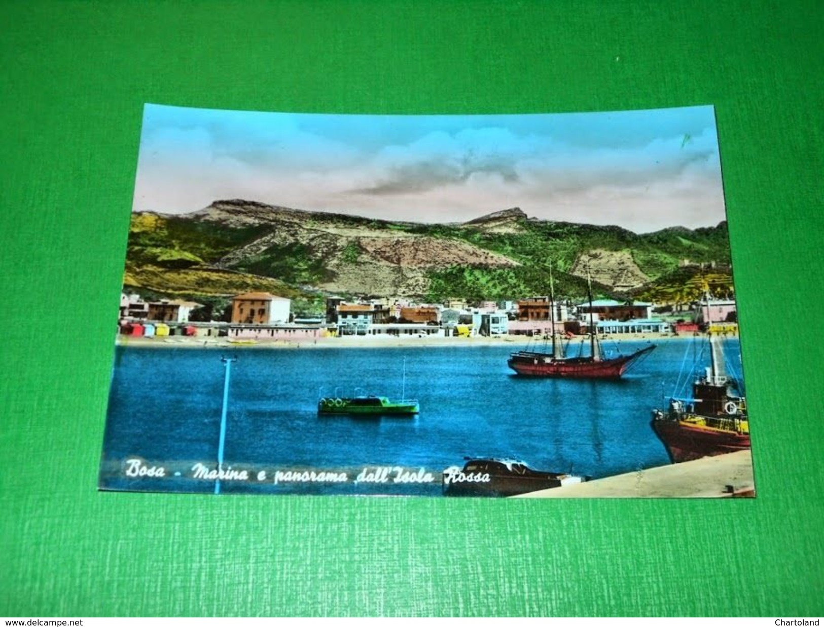 Cartolina Bosa - Marina E Panorama Dall' Isola Rossa 1960 Ca - Oristano