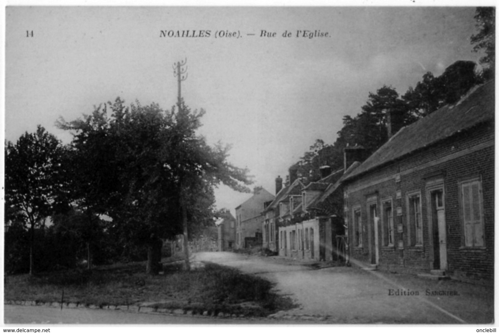 Noailles Oise Maisons Rue De L'église 1910 état Superbe - Noailles